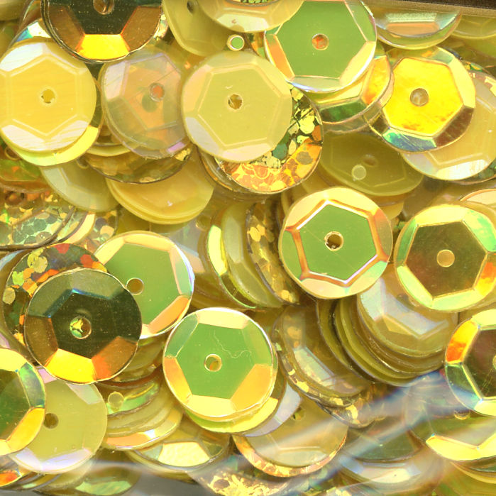 8mm Slightly Cupped Hello Sunshine Sequin blend