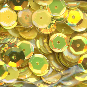 8mm Slightly Cupped Hello Sunshine Sequin blend