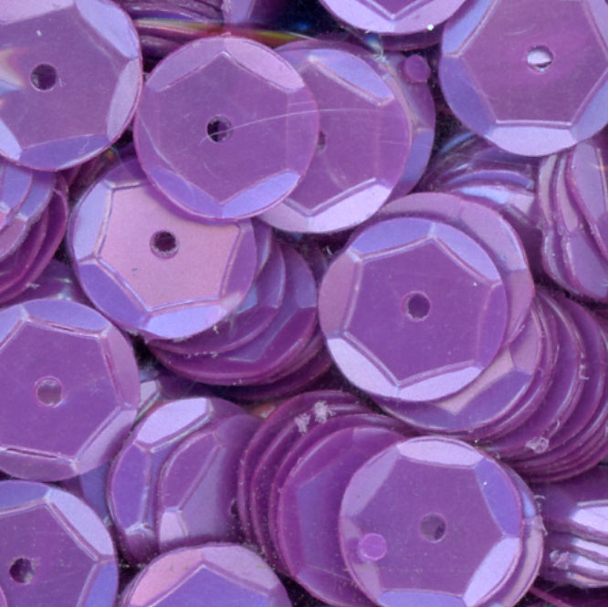 8mm Slightly Cupped Satin Orchid 100 Grams