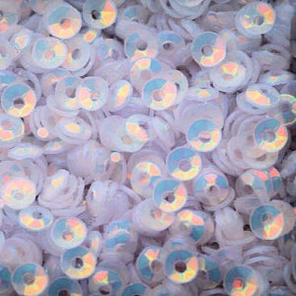 3mm Fully Cupped Opalescent White Opal
