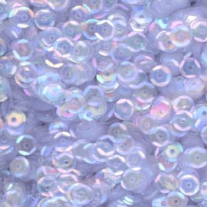 5mm Slightly Cupped Iridescent Pale Cornflower Blue 100 Grams