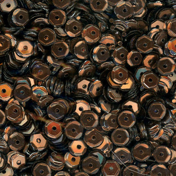 5mm Slightly Cupped Metallic Coffee 50 grams - Cartwright's Sequins