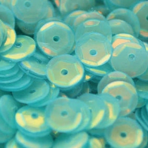10mm Slightly Cupped Opalescent Maui 50 Grams - Cartwright's Sequins