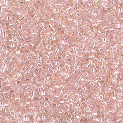 Delica 11/0 Transparent Pink Mist AB
