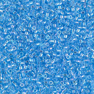Delica 11/0 Transparent Capri Blue AB