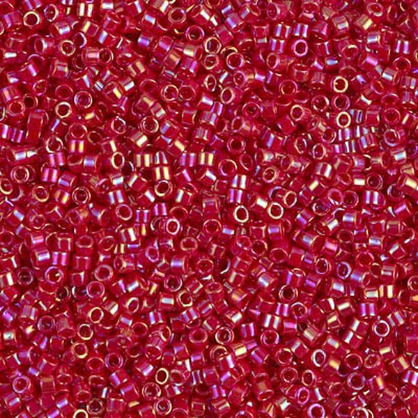 Delica 11/0 Red Opaque AB