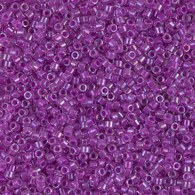 Delica 11/0 Transparent Magenta AB