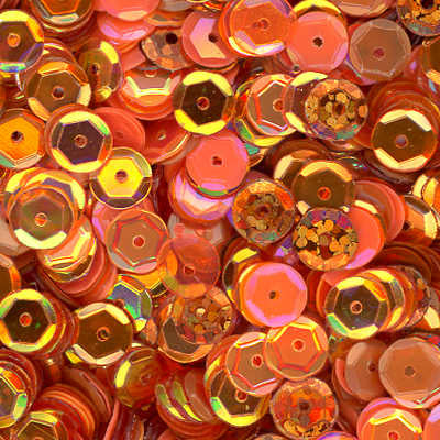 6mm Slightly Cupped Fiesta Sequin blend
