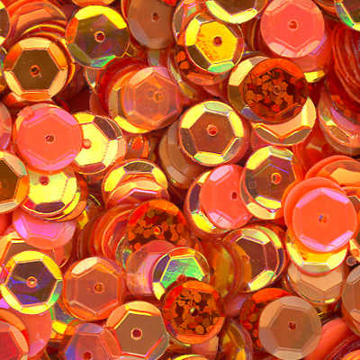 8mm Slightly Cupped Fiesta Sequin blend