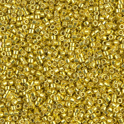 Delica 11/0 Galvanized Lemon