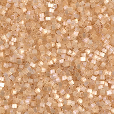 Delica 11/0 Light Topaz/Light Ecru Silk Satin