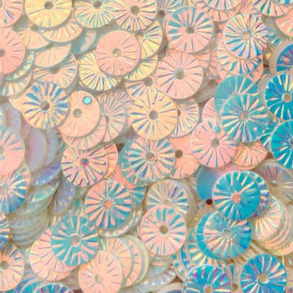 6mm Embossed Crystal Opaque Creme Puff