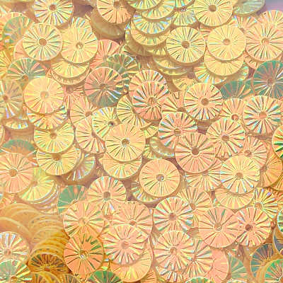 6mm Embossed Crystal Opaque Marigold