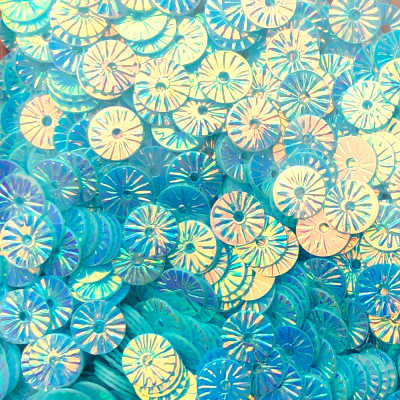 6mm Embossed Crystal Opaque Oceanside 50 grams