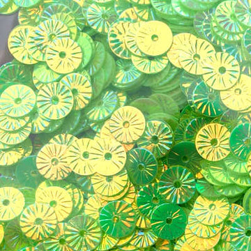 6mm Embossed Crystal Opaque Groovy Green
