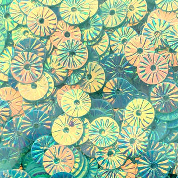6mm Embossed Crystal Opaque Jade Isle