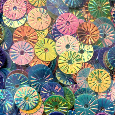 6mm Embossed Crystal Opaque Mixed Colors