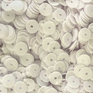 6mm Flat Opaque Bright White 100 Grams