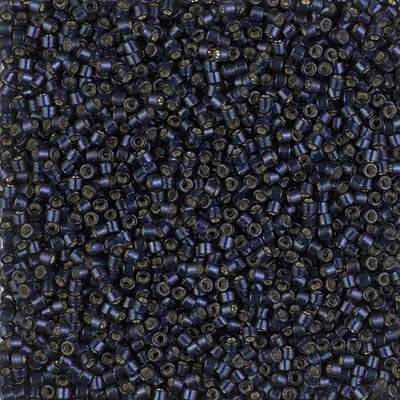 Delica 11/0  Duracoat Silver Lined Dark Navy
