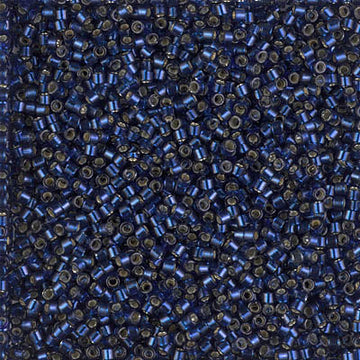 Delica 11/0  Duracoat Silver Lined Navy