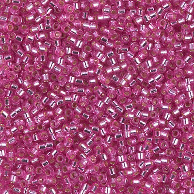 Delica 11/0  Duracoat Silver Lined Pink Parfait