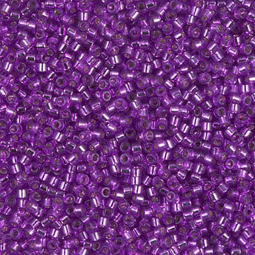 Delica 11/0 Silver Lined Bright Purple