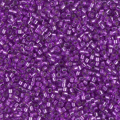 Delica 11/0 Silver Lined Bright Purple
