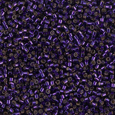 Delica 11/0 Silver Lined Dark Purple
