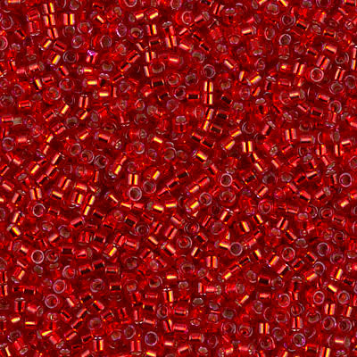 Delica 11/0 Silver Lined Red