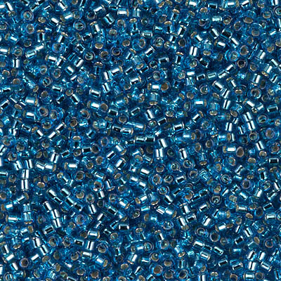 Delica 11/0 Silver Lined Capri Blue