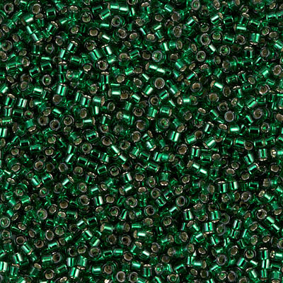 Delica 11/0 Silver Lined Emerald Green