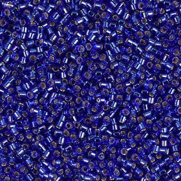 Delica 11/0 Silver Lined Cobalt Blue