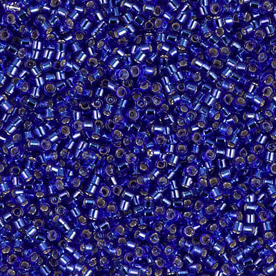 Delica 11/0 Silver Lined Cobalt Blue