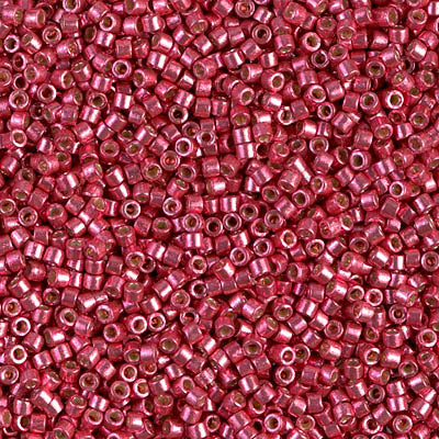 Delica 11/0 Duracoat Galvanized Light Cranberry