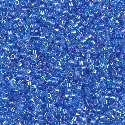 Delica 11/0 Transparent Blue AB
