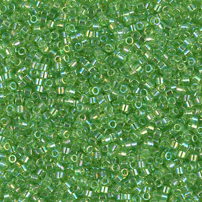 Delica 11/0 Transparent Dk Peridot AB