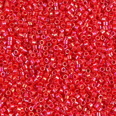 Delica 11/0 Vermillion Opaque AB