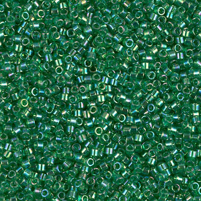 Delica 11/0 Transparent Green AB