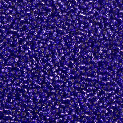 11/0 Miyuki Dyed Silver Lined Red Violet 24-gram tube