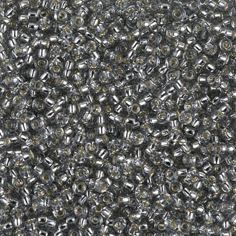11/0 Miyuki Silver Lined Gray 24-gram tube