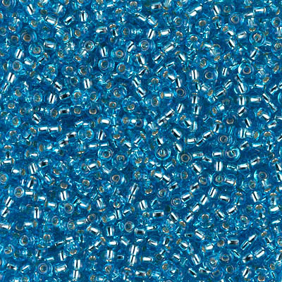 11/0 Miyuki Silver Lined Dark Aqua 24-gram tube
