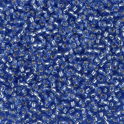 11/0 Miyuki Silver Lined Dk. Cornflower Blue 24-gram tube
