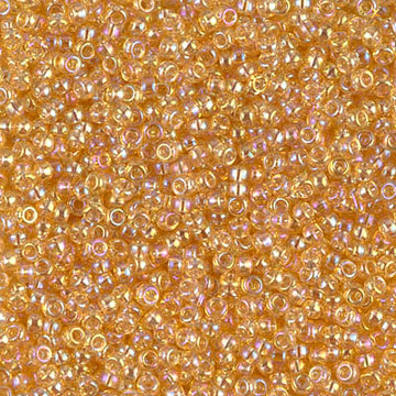 11/0 Miyuki Transparent Rainbow Lt Topaz 24-gram tube