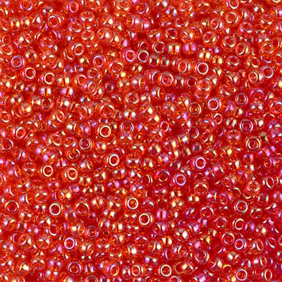 11/0 Miyuki Transparent Light Red AB 24-gram tube