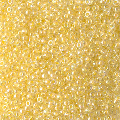 11/0 Miyuki Light Yellow Lined Crystal AB 24-gram tube