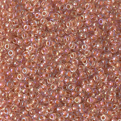 11/0 Miyuki Salmon Lined Crystal AB 24-gram tube