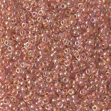 11/0 Miyuki Salmon Lined Crystal AB 24-gram tube