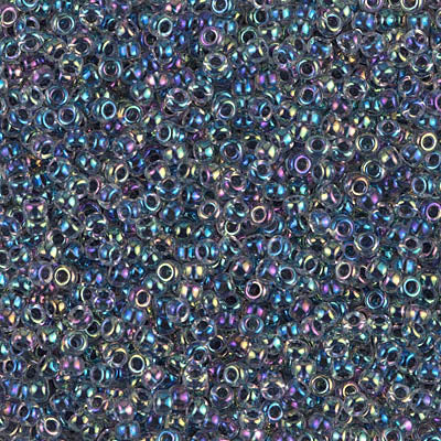 11/0 Miyuki Varigated Blue Lined Crystal AB 24-gram tube