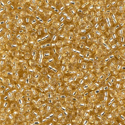 11/0 Miyuki Silver Lined Pale Gold 24-gram tube