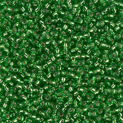 11/0 Miyuki Silver Lined Lt Green 24-gram tube